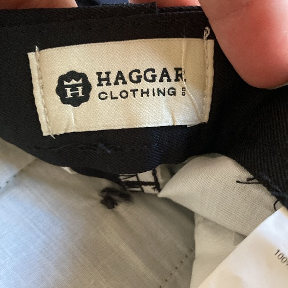 Men Haggar Cool 18 Expandable Waistband black front chino shorts size 54 - NWT - Picture 7 of 10